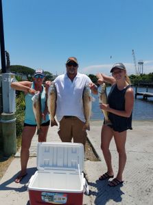 2 redfish caught at North Topsail Beach