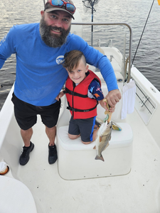 Two people fishing in NC