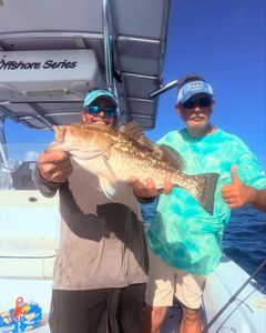 Two anglers enjoying a fishing trip in Islamorada