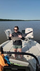 A single angler fishing in OK