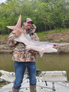 Fisherman Posing with a Catch in Wagoner