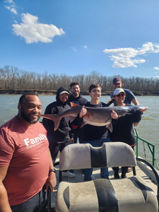 Anglers with a big fish caught in OK