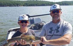 Two people fishing in OK
