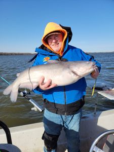 Photo of a white catfish caught while fishing in Wagoner