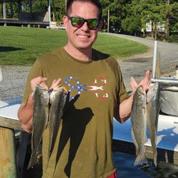 4 fish caught during a cruises and fishing trip in Reedville