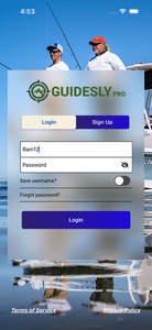 Out on the water with the Guidesly Pro app.