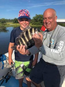 Sheepshead fish caught while fishing in FL