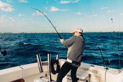 Peaceful fishing scene in Palm Beach Gardens