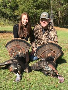 Two people hunting in Williston