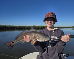 Redfish measuring 23 inches caught while fishing in FL
