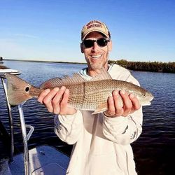 A redfish caught in FL while fishing