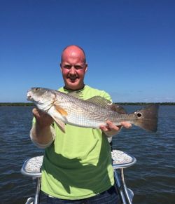 Redfish caught in New Smyrna Beach