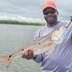 Redfish, 21-inch catch, fishing at New Smyrna Beach