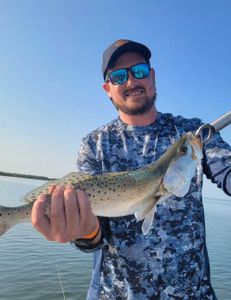 Spotted Weakfish, 19 inches, fishing in FL