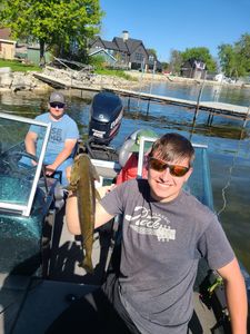 Two anglers fishing in Sturgeon Bay