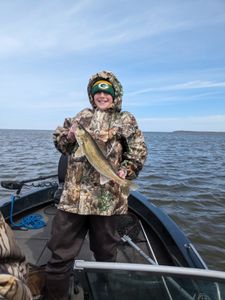 Angler with a fish in Wisconsin