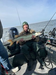 Lone angler fishing in Wisconsin