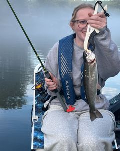 A 20-inch rainbow trout caught while fishing in Kimberling City