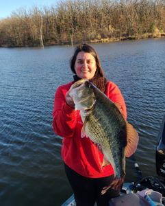 Pretty Bass, Prettier lady! she can fish as well