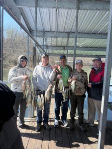 Five people fishing in Missouri