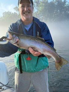 A rainbow trout caught while fishing in MO