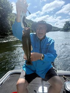 A rainbow trout caught while fishing in Kimberling City