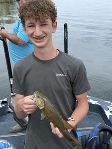 A feisty Smallmouth Bass snatched up my lure at Table Rock State Park!