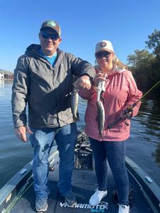 Two rainbow trout caught fishing in MO