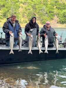 Coho salmon caught while fishing in Pasco
