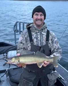 Photo of a 24-inch walleye caught while fishing in WA