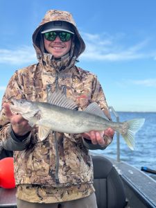A 24-inch walleye caught in Pasco while fishing
