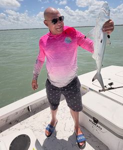 Blacktip shark caught fishing on boat at South Padre Island TX