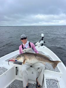 Person fishing in NC
