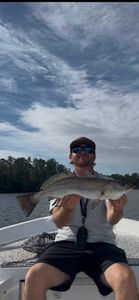 Spotted weakfish caught while fishing in New Bern