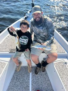 Two spotted weakfish caught while fishing in NC