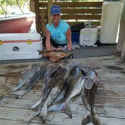 One angler fishing in Galveston