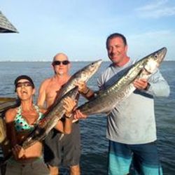 Two big fish caught while fishing in Galveston