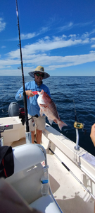 Angler with a fishing rod in Panama City
