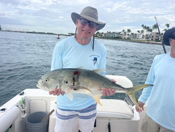 Nice Crevalle Jack using deep sea jigging in West Palm Beach!