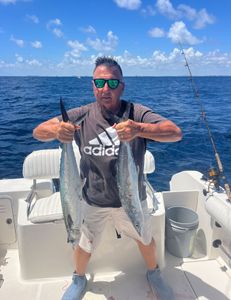 Two fish caught while fishing in West Palm Beach