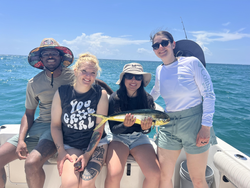 Reeled in this 17-inch Mahi Mahi through an intense fishing session!