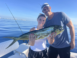 Huge Mahi Mahi reeled in as skies clear!