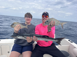 Reeling in a great day on the open water.
