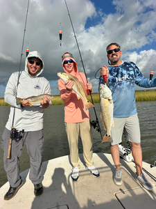 Triple redfish success in Matagorda Bay!