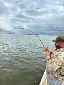 Angler fishing in Matagorda