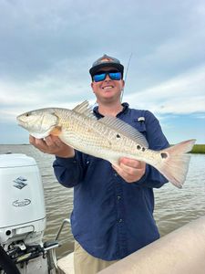 Fishing for a redfish in Matagorda