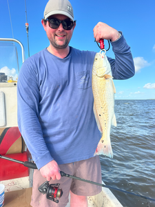 Fresh Matagorda Bay redfish brought to the boat!