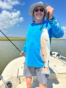 A redfish caught while fishing in Matagorda