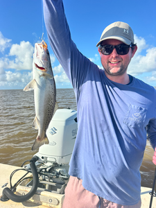 Beautiful Matagorda Bay speckled trout with perfect spotted markings!