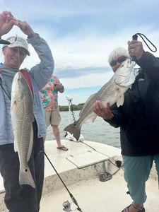 Two redfish caught in Matagorda